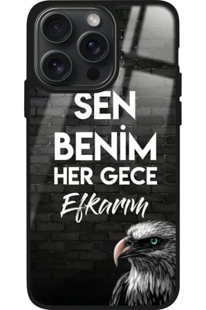 Apple iPhone 16 Pro Uyumlu Taraftar Sözü Yazılı Parlak Silikon Kılıf