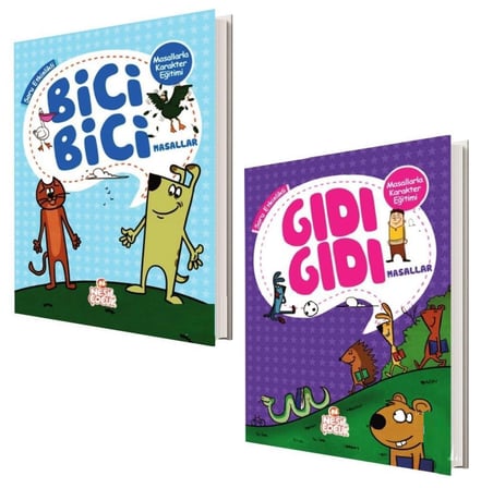 Yavuz Bahadıroğlu Bici Bıcı Gıdı Gıdı Masallar Set 2 Kitap