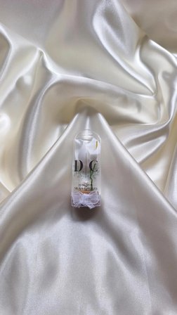 Dekoratif Çiçekli Nikah Hatırası Cam Fanus Söz Nişan Nikah Hediyeliği (15 Adet)