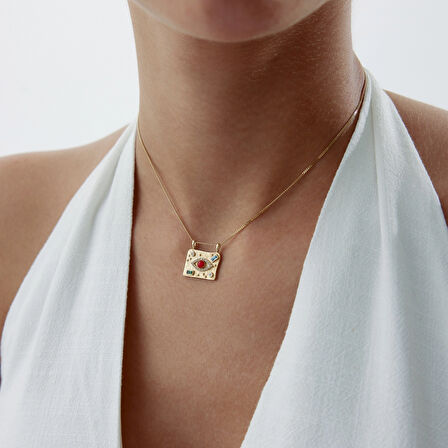 Red Eye Tablet Kolye