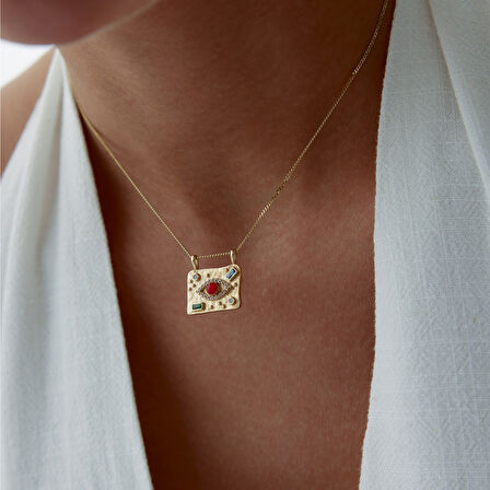 Red Eye Tablet Kolye