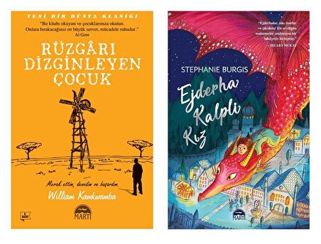 Ejderha Kalpli Kız + Rüzgarı Dizginleyen Çocuk 2 Kitap Set