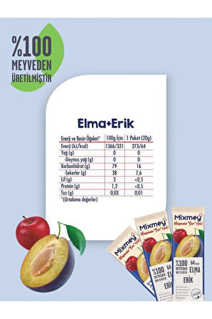 Mixmey Ekşi Sever Meyve Bar 24 Adet | Vegan,Glutensiz, Sağlıklı Vegan Atıştırmalık - 20gr X 24 Adet