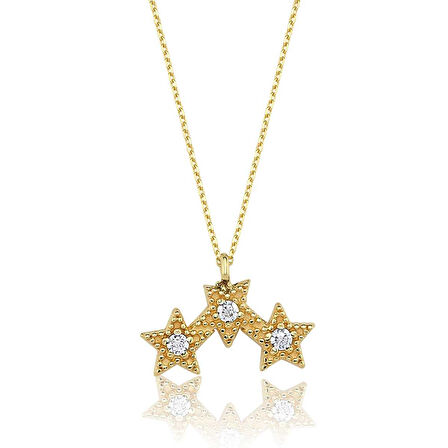 Üçlü Yıldız Kolye