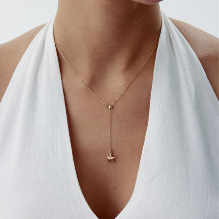 Yıldız Sallantılı Kolye