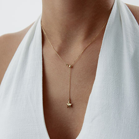 Yıldız Sallantılı Kolye