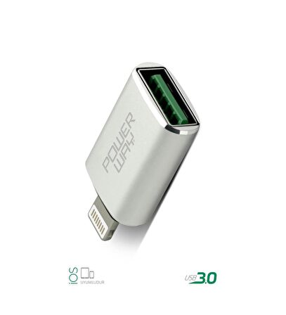 Powerway Lightning Erkek Usb 3.0 Dişi Çevirici