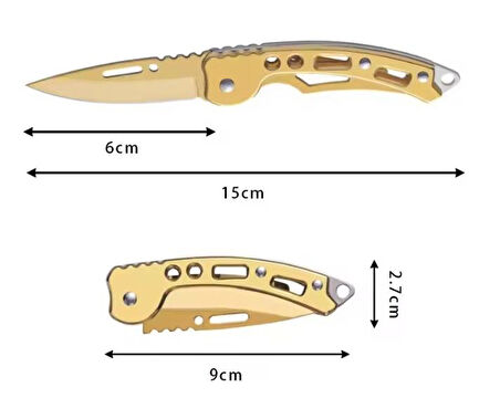 Mini Cep Çakısı Gold 