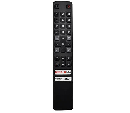 Tcl 55P755 İle Uyumlu Smart Tv Kumanda-Mikrofonsuz