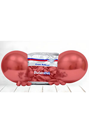 Krom Balon Kırmızı 10 Lu
