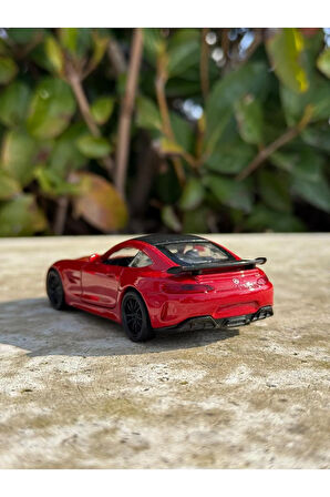 Mercedes Amg Gtr Koleksiyon Metal Araba 12cm Lüks Araba Kırmızı Oyuncak Araba Metal Model Araba