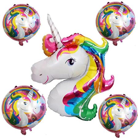 Unicorn 5li Folyo Balon Seti