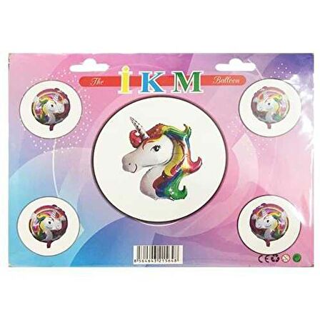 Unicorn 5li Folyo Balon Seti