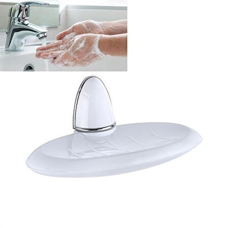 Miracle Omni® Lüks Milenyum Sabunluk Dekoratif Beyaz Sabun Tutucu Stand