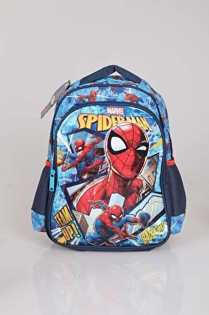 LİSANSLI SPIDERMAN İLK VE ORTAOKUL ÇANTASI , TRITAN MATARA 500 ML "NOT DEFTERİ HEDİYELİ" 