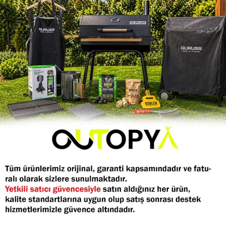 Guruss CG-075 Mangal PRO Gurme Paketi | Kullanıma Hazır SET | Kur, Yak, Keyfini Çıkar (Siyah)