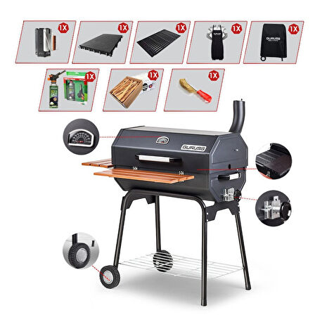 Guruss Cg-075 Bbq Mangal Gurme Paketi-orcam Pürmüzlü Set