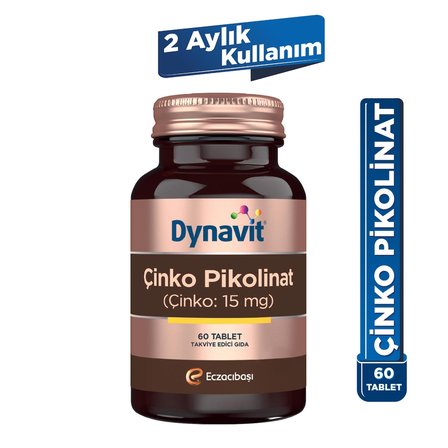 Dynavit Çinko Pikolinat 15 Mg 60 Tablet