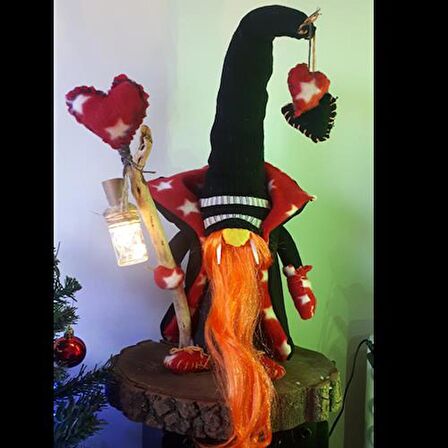 himarry ledli aplik dekoratif şans cücesi biblo hediye 60 cm