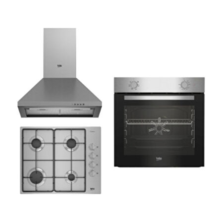 Yeni Eco Inox Ankastre Set (Bfm 310 I + Bomd D 6110 Eı+ Adp 61420 I)