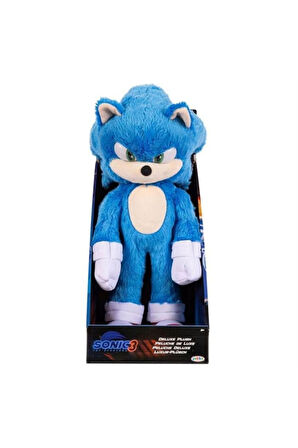 Sonic 3 Lüks Sonic Pelüş Figür 35Cm Peluş Sonic Figür Oyuncak Sonic Hedgehog