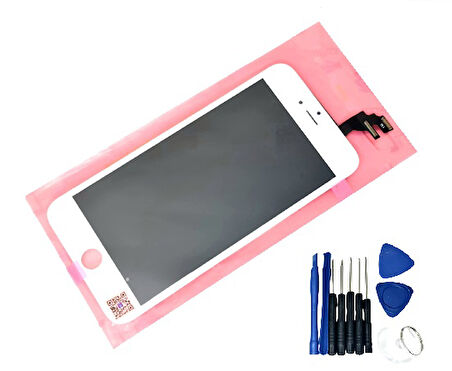Tkgz İPhone 6 PLUS Lcd Ekran dokunmatik (LW Marka Tamir SETİ) BEYAZ