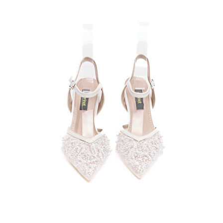 File Pullu Kadın Topuklu Abiye Ayakkabı 