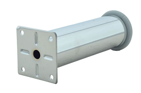 LUDIA Metal Ayarlanabilir 3 Adet Mobilya Ayağı Metal Tablalı 15cm