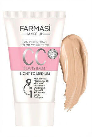 Girist 9 İn 1 CC Yüz Kremi Açıktan Ortaya Renk Eşitleyici Fondöten 50 ML