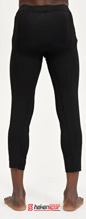 FUTBOL ERKEK UZUN TAYT PANTOLON SİYAH CEPSİZ