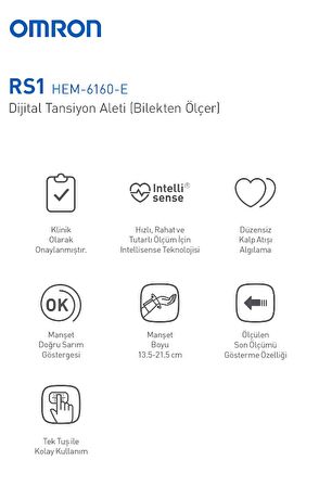 Omron Rs1  Bilekten Ölçer Tansiyon Aleti