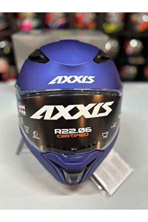 AXXIS Panther Sv Solıd A7 Matt Blue Tam Kapalı Kask