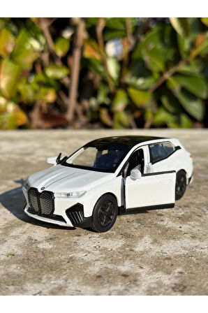 Bmw IX Oyuncak Araba Jip 12 Cm Die Cast Model Araç Kapılar Açılır Çekbırak Bmw Metal Oyuncak Araba
