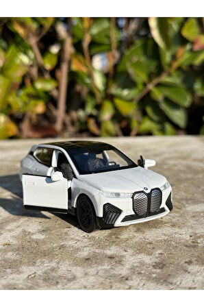 Bmw IX Oyuncak Araba Jip 12 Cm Die Cast Model Araç Kapılar Açılır Çekbırak Bmw Metal Oyuncak Araba