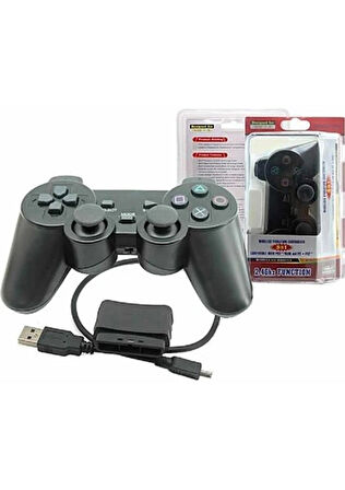 ShopFast Game Pad Titreşimli Yeni Nesil Kablosuz Oyun Kolu Pc-Ps2-Ps3 