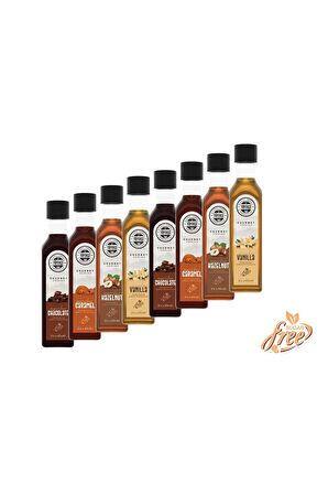 Şekersiz (SUGAR FREE) 8'li Şurup Yeni Yüksek Aromalı Kalorisiz Formül (8X60ML)