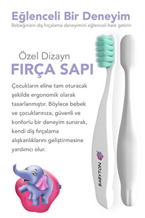 Babyton Bio Ultra Yumuşak Çocuk Diş Fırçası Fil