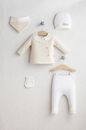 Tongs Baby Daisy Dream 5'Li Zıbın Set 5464 Ekru