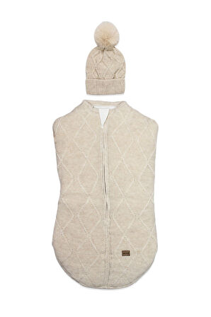 Bistyle Baby İn Swadding Triko Kundak 75108 Bej