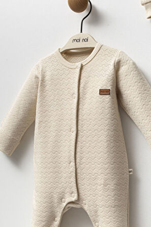 Moi Noi Şapkalı Tulum MNB1249 Bej