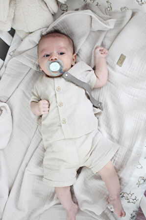 Bistyle Müslin Battaniye 120x120 Cm 70101 Taş