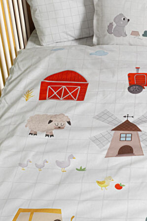 Kanz Ranforce Bebek Nevresim Takımı Knz-001 Farming