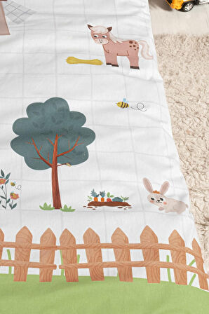 Kanz Ranforce Bebek Nevresim Takımı Knz-001 Farming