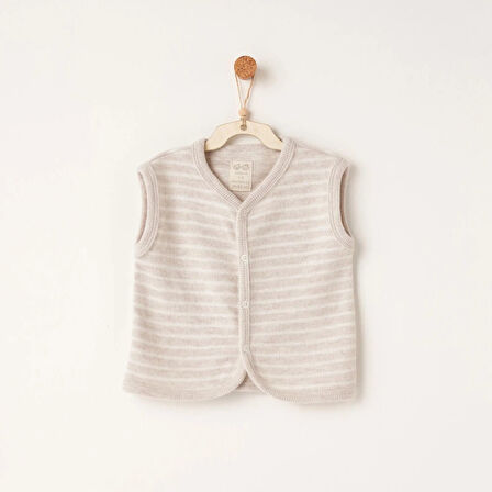 Andywawa AC26221 Casual Yelek Beige