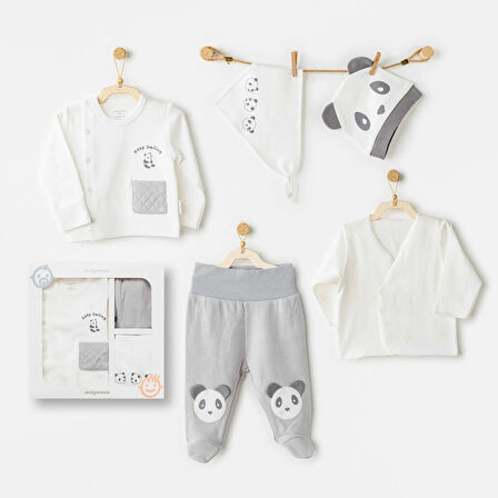 Andywawa AC26020 Keep Smiling 5'li Hastane Çıkışı Grey