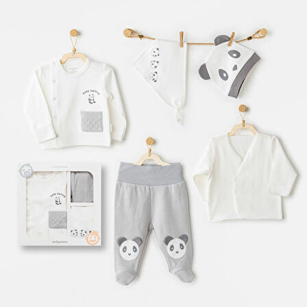 Andywawa AC26020 Keep Smiling 5'li Hastane Çıkışı Grey