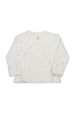 Bistyle Bloom White 3'Lü Zıbın Takım 13112 Ekru Gül Kurusu