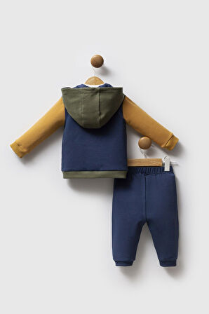 U.S. Polo Assn 3'lü Takım USB2574 İndigo Hardal