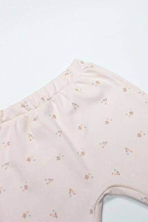 Bistyle 3Lü Zıbın Takım Grow İn Love 13102 Pembe Ekru