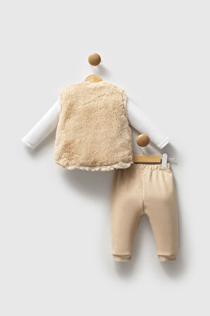 U.S. Polo Assn 3'lü Takım USB2779 Bej